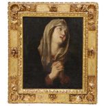 ITALIAN SCHOOL, C19th "THE SORROW"Oil on canvasAfter Guido Reni. 60 x 50.5 cm; 84 x 73.5 cm. (