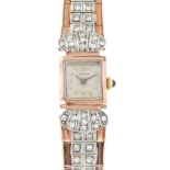 NACAR. LADIES DRESS WATCH.NACAR.14 ct yellow and white gold with 8/8 cut diamonds. Total weight