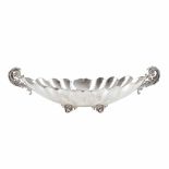 SPANISH SILVER AND SILVER FILIGREE CENTREPIECE, MID C20th.Hallmarked. 1.368 kg. 16 x 55 x 22.5