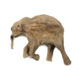 Natural History: A fibreglass cast of Dima the baby mammoth 80cm high by 110cm long This realistic