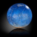 Minerals: A large lapis lazuli sphere, Afghanistan, 25cm diameter, 26kg