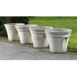 Planters/Pots: ‡ A similar set of four planters