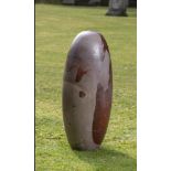 † An exceptionally large Lingum stone86cm high by 36cm wideShiva Lingum Stones are so called