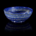 Minerals: A lapis lazuli bowl carved from one pieceAfghanistan19cm diameter