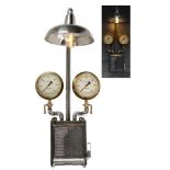 Lights/Lighting: A wall light constructed from a 1950’s Bill Royal Circuit breaker and two