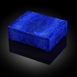 Decorative/Interior Design: An impressive lapis lazuli veneered box, 14cm by 11cm