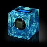 Decorative/Interior Design: A Movado watch winder veneered in shattuckite, 15cm high