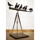 Sculpture/Interior Design: Martin Norman, The Birds, Bronze, resin and wood, Signed and numbered