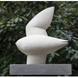 Sculpture/Interior Design: Martin Williams, Bird in Flight, Portland stone, Unique, Signed, 72cm