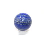 Interior Design/Minerals: A lapis lazuli sphere, 9cm diameter, 1.46kg