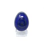 Interior Design/Minerals: A lapis lazuli egg, 7cm diameter, 320g