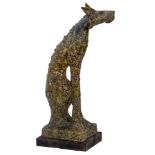 Sculpture: Ian Gregory, Dog, Ceramic, Unique, 81cm high by 39cm wide by 25cm deep