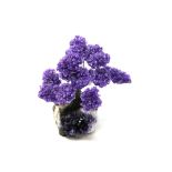 Interior Design/Minerals: An amethyst tree with fifteen petals on composition and amethyst base,