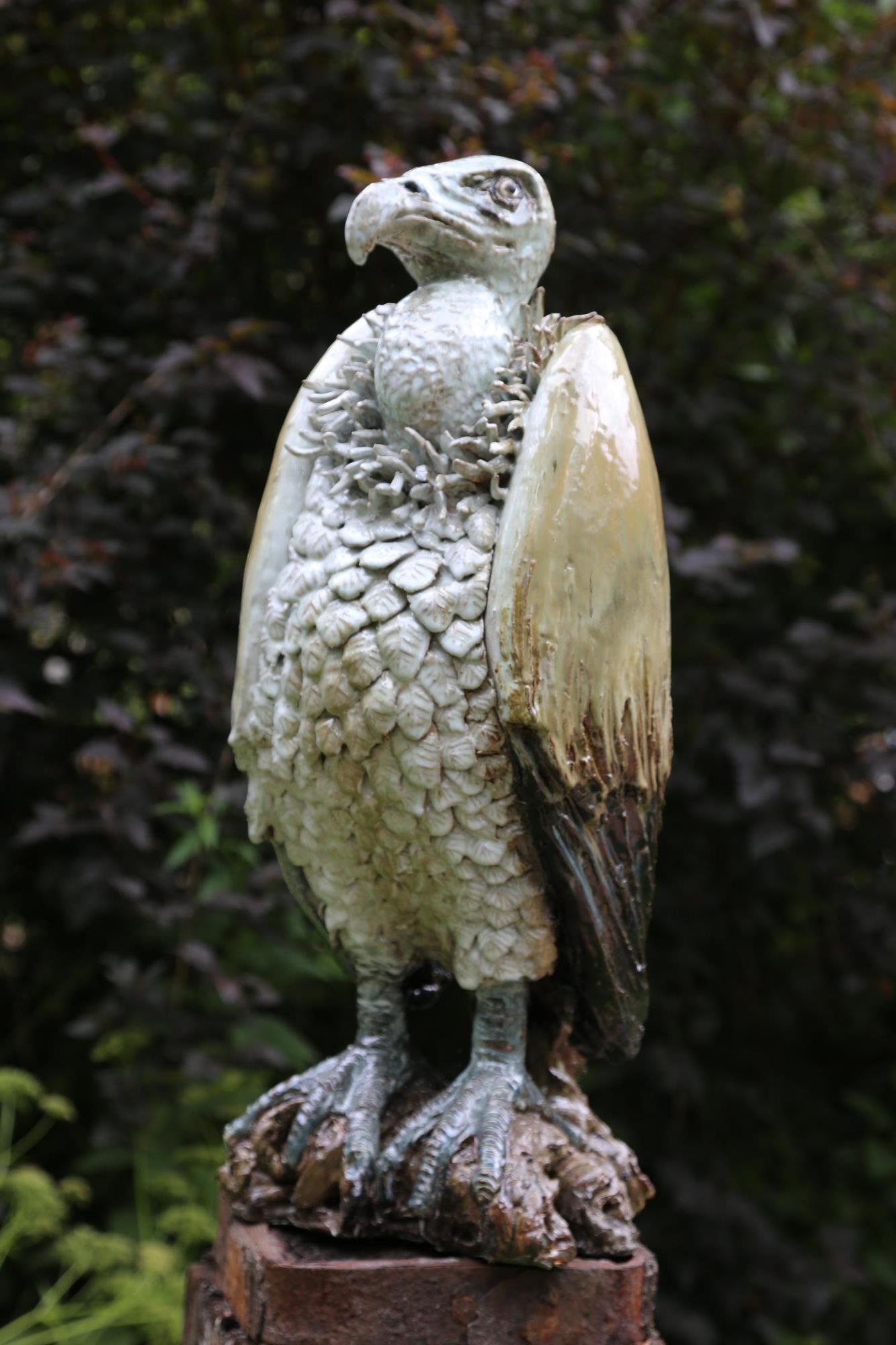 Sculpture: Colin Kellam, Vulture, Stoneware, Unique, 70cm high by 32cm wide by 31cm deep