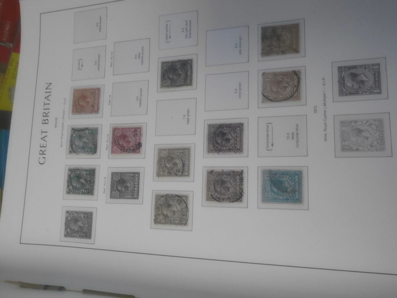 Selection of George V and George V1 GB Stamps