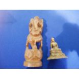 Antique "ganesh" figure and Buddha