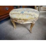 Gilt painted foot stool