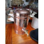 Copper tea urn "W George Ripon"