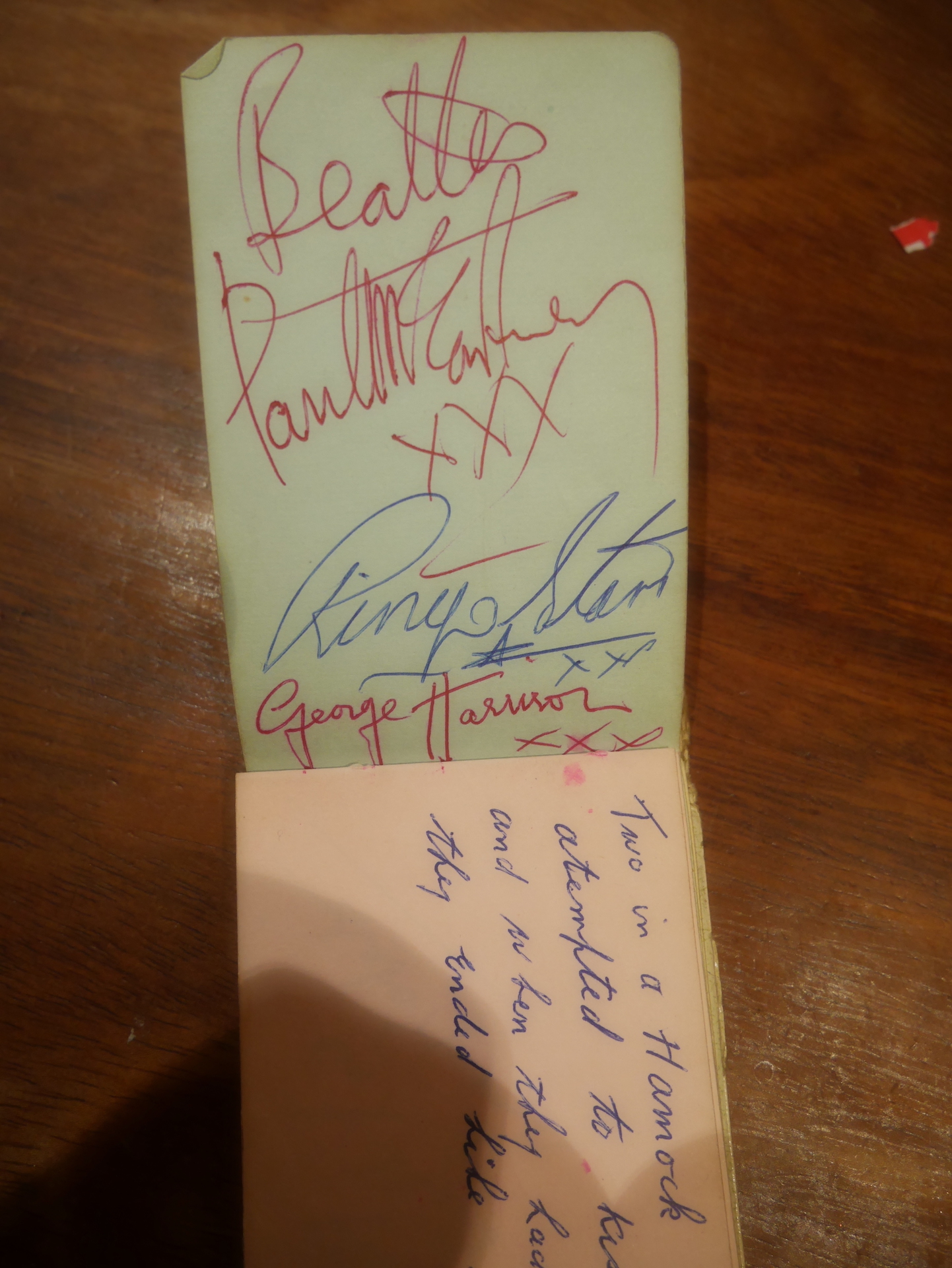 Beatles and other autographs (Signed in person in front of the now owner in 1964 at The Rialto York