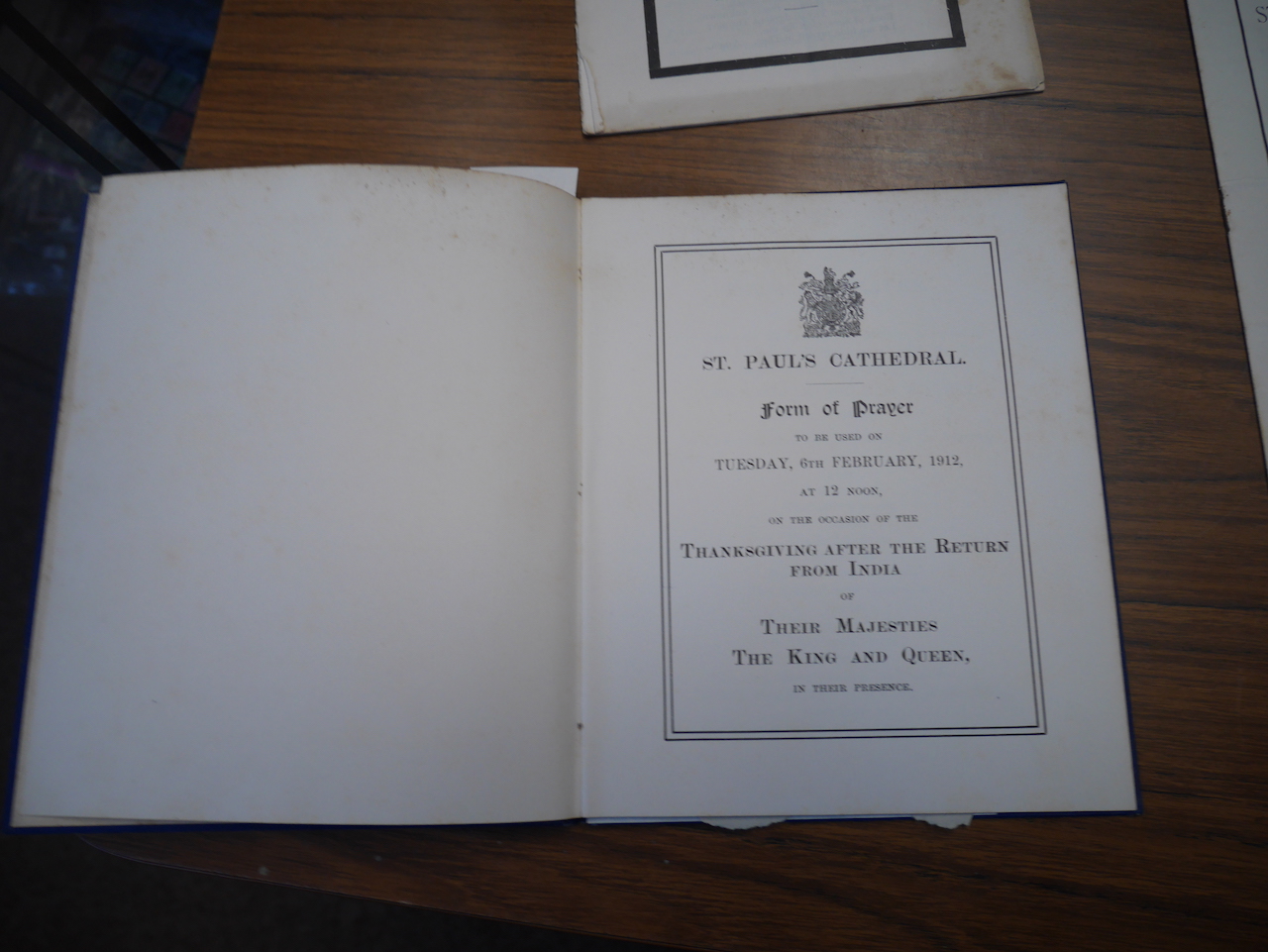 Memorial Programmes from St Paul's Cathedral SS Titanic, Queen Victoria, Kind Edward VII etc - Image 11 of 12