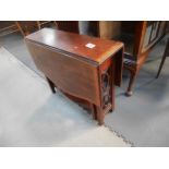 Edwardian inlaid drop leaf table