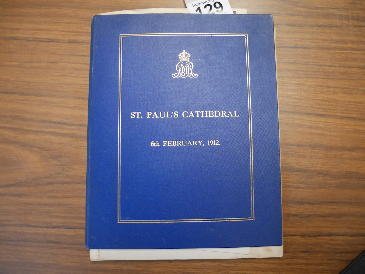 Memorial Programmes from St Paul's Cathedral SS Titanic, Queen Victoria, Kind Edward VII etc - Image 12 of 12