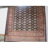 Blue Bokhara rug