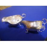 Pair of Silver gravy boats 283g