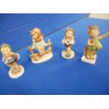 4 x Goebel figures