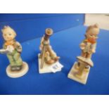 3 x Goebel figures