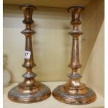 Arts and Crafts style candlesticks