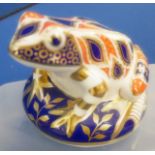 Crown Derby Frog paperweight