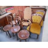 5 x Bentwood chairs + 3