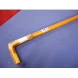 Horn sword stick