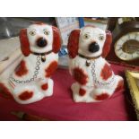 Pair of Staffordshire dogs