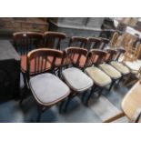 Set of Bentwood style chairs