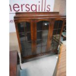 Oak display cabinet