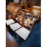 7 Antique Mahogany dining chairs