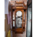 Antique Mahogany wall clock