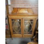 Edwardian inlaid china cabinet with Sheritan inlay