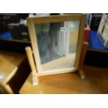 Yorkshire elm dressing table mirror (by Carthouse)