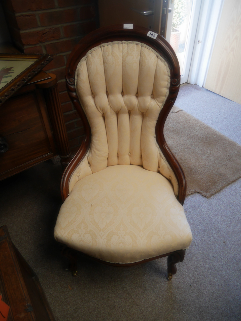 Victorian Mahogany nursing chair