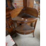 Georgian mahogany corner washstand