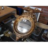 US made gilt decorated eagle mirror
