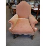 William and Mary style arm chair