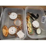 Gold and silver pocket watches etc.