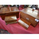 Writing box mahogany and add. Boxes mother of pearl (4)