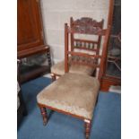 2 Edwardian bedroom chairs