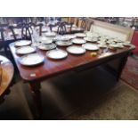 Victorian mahogany wind out dining table 6' x 3'6"