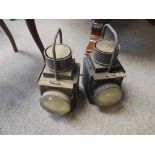 A Pair of Railway Lamps